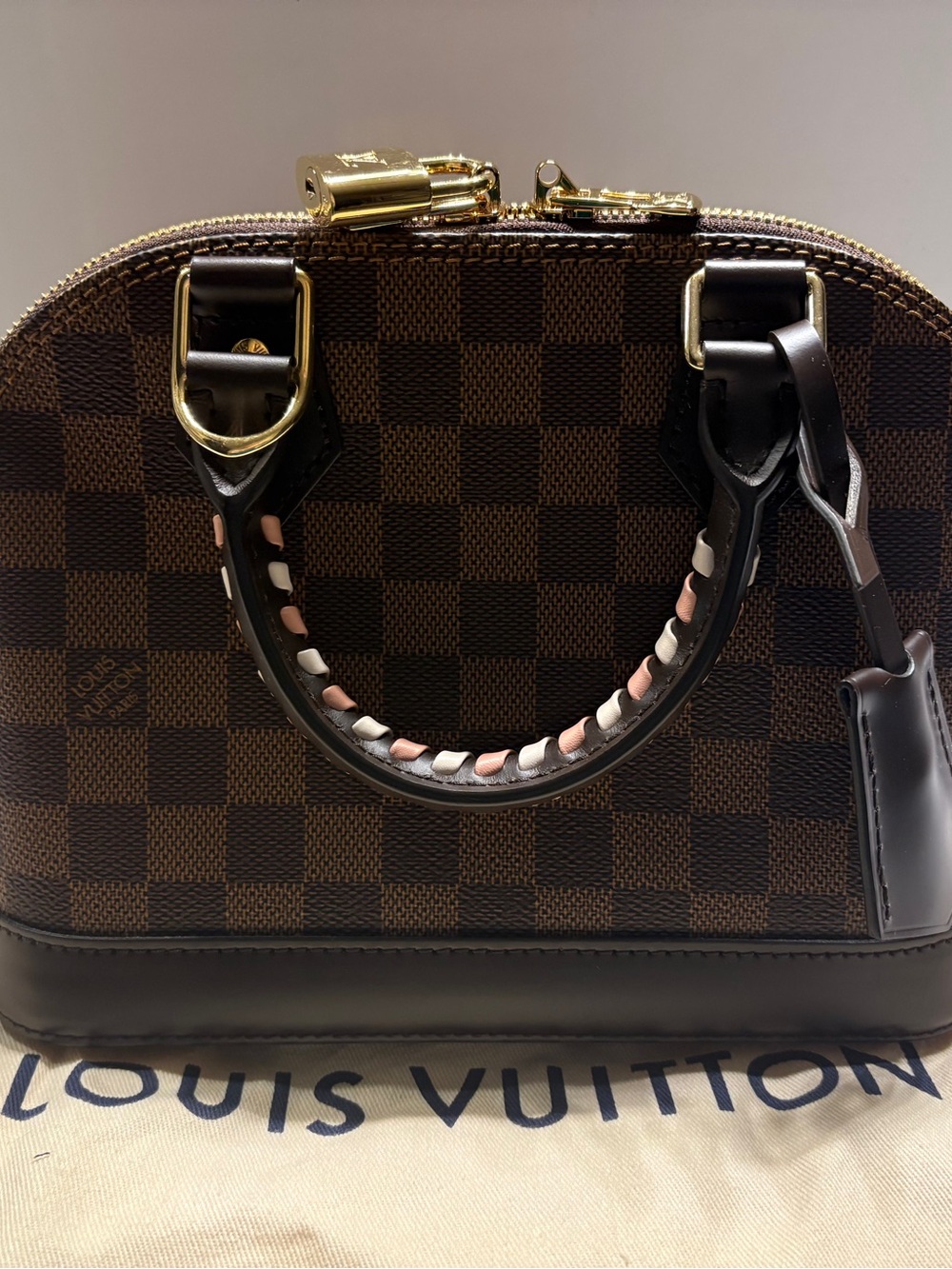 NWOT Authentic Louis Vuitton Damier Ebene Alma BB